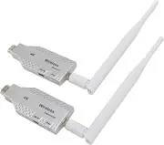 4K Wireless HDMI Transmitter and Receiver, 50m 164ft Wireless HDMI Extender 5G Kit Plug and Play USB Streaming Media Audio Video Extender with Antenna for PC TV Monitor