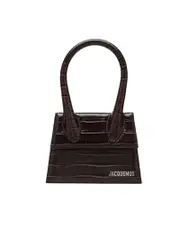 Jacquemus Le Chiquito Moyen Crocodile Effect Bag