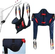 Electric Cantilevered Patient Lift with Assist Belt, Powered Hanging Patient Lift, Electric Cradle System, Full Body Patient Transfer Lifter for Home Use, Foldable Body Transfer