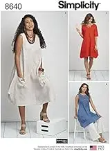 Simplicity 8640 Woman Dress and Tunic Sewing Pattern Size 20W-28W