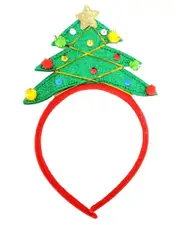 Green Christmas Tree Headband