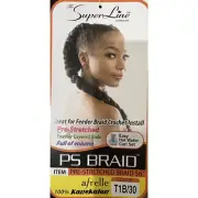 Superline Synthetic Afrelle 100% Kanekalon Pre-Stretched Jumbo Braid 56"