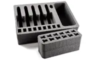 New 5 pistol Quick Draw handgun foam insert +storage fits your Apache 4800 case