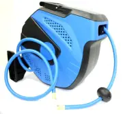 Wall Mount 50' x 3/8" Retractable PU Air Hose Reel Auto Rewind Reel