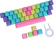 PBT Keycaps, 39 Keys Mechanical Keycap, DIY Colorful Backlight Exquisite Mechanical Keyboard Custom Keycaps with Keycap Puller