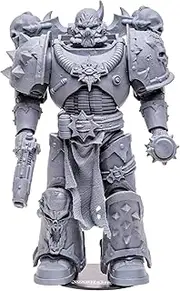 McFarlane Toys Warhammer 40000 Chaos Space Marine Variant Action Figure, 7 Inch, Grey