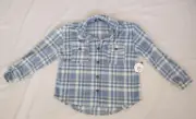 Jolie & Joy Women's Blue & White Plaid Shacket. Nwt. Size XL