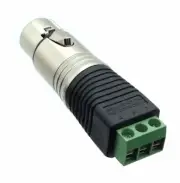 3 Pin Female XLR to Screw Terminal Adapter