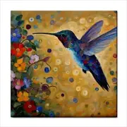 Ceramic Tile Hummingbird Floral Decorative Ceramic Tile Art Backsplash