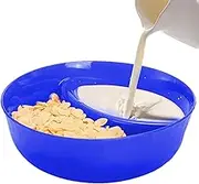 Chip and Dip Bowls - Anti-Soggy Divided Cereal Serving Dish | Divided Bowl for Chip and Dip, Serving Cracker Bowls Divided Platters, Sauce Dipping Dish, Soup and Sandwich Plate Combo, Bread Dipping