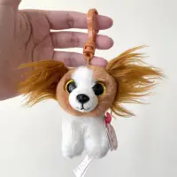 在飛比找蝦皮購物優惠-二手 ty 吊飾 蝴蝶犬 beanie babies 鑰匙圈