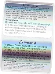 DOITOOL 1Roll Candle Making Stickers Safety Labels for DIY Candle Jars Durable and Practical Warning Stickers Easy to Apply Adhesive Stickers for Candle Making Supplies