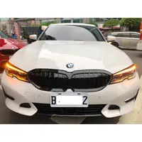 在飛比找蝦皮購物優惠-寶馬 BMW G20 G21 單槓亮黑水箱護罩 330中網 