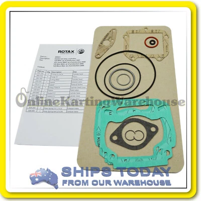 GO KART GENUINE ROTAX GASKET SET MICRO JUNIOR SENIOR ENGINE TOP END REBUILD KIT