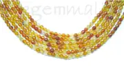 16" Carnelian Round Beads 4mm Faceted #54002