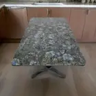 60"x30" Labradorite Stone Dining Table Customized Hallway Centerpiece Table Deco