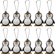 Mellisso 10X 32GB Novelty Cute Baby Penguin USB 2.0 Flash Drive Data Memory Stick Device - Black and White