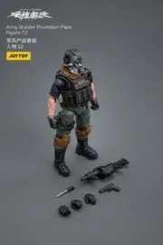 JOYTOY 1/18 JT8087 Army Builder Promotion Pack Figure 12 Soldier with Weapon Toy