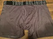 NEW TRUE RELIGION LUXE MODAL BOXER BRIEFS size MENS LARGE, GRAY