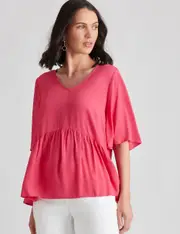 Katies V Bell Sleeve Top