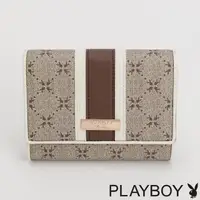 在飛比找momo購物網優惠-【PLAYBOY】卡片夾 可可拿鐵Cocoa latte系列