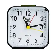 Silent Alarm Clocks Bedside Non Ticking Battery Powered Table Clocks Luminous Large Display Snooze Light Function black