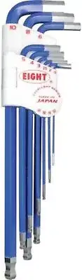 Eight Hex Bar Spanner Tapered Head Extra Long Single Color Set Blue TLC-S9NBL