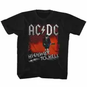 AC/DC Kids T-Shirt Angus Highway to Hell Song Black Tee