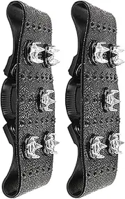 Gripper Spikes | Non-Slip 5 Claw Studs Crampons | 2X Ice Cleats for Boots, Portable Walk Traction Cleat for Men, Women