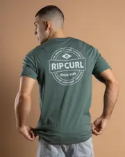 [Rip Curl] Rip Curl Men's Staple T-Shirt in Blue Stone Size 2XL 2XL Blue Stone