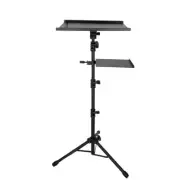 TechFlo Adjustable Dual Shelf Notebook Laptop Projector Tripod Lectern Stand