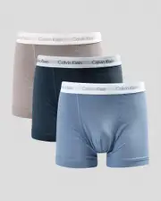 [Calvin Klein] Calvin Klein Men's Cotton Stretch Trunks 3 Pack Underwear Size Small S Multicolor