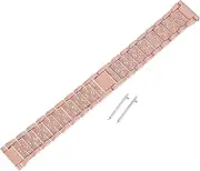 ARTIBETTER Strap Rhinestones Dimond Watch Watch Wrist Band Diamond Watch Watchband Band for Watch Replacement Wristband Watch Accessory Watch Supplies Watch Belt Pink Zinc Alloy