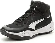 [PUMA] Unisex-Child Playmaker Pro Mid Splatter Sneaker