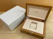 [New and unused] With box Omega empty box/BOX/case for wristwatch wood grain