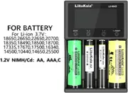 4-Bay 18650 Battery Charger，Test Battery Capacity，Touch Button, LCD Display，Fast Charging，Universal
