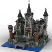 Modular Psychiatric Hospital Architecture from Movie 6726 Pieces MOC Build