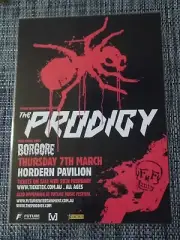 THE PRODIGY - 2013 AUSTRALIA TOUR - LAMINATED PROMO TOUR POSTER - SYDNEY!