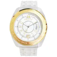 在飛比找ETMall東森購物網優惠-HUGO BOSS ORANGE系列透明時尚腕錶/金框/42