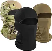 [WTACTFUL] 3 Pieces Balaclava Face Mask of Men - Ski Mask, Breathable Elastic Fit & Perfect for Outdoor Activities!