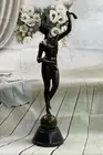 Art Deco The Amazon Bronze Statue Signed Cattaneo Mythology Sculpture Art SALE