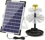 Water Fountain DIY Solar Bird Bath Fountain Fountain Pump with Solar Panel Multifunction for Garden Decoration(10W)