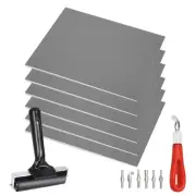 Pixiss Printmaking Supplies - Linoleum Blocks for Printmaking (6 Pack) 8"x10"...