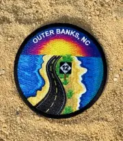 OBX, Outer Banks NC Embroidered Highway 12 Patch Souvenir