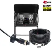 iPoster 700TVL Sony CCD 18 IR Reversing Camera+20m 12/24V For Truck Caravan Van