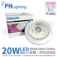 在飛比找PChome24h購物優惠-(2入) PHILIPS飛利浦 LED 20W 930 30