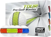 Golf Balls, 12 Training Balls, Portable Training Aid with 360 Degree Orbital Putter Aiming System for Swing Practice