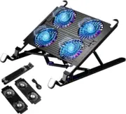 TopMate C12 Laptop Cooling Pad RGB Gaming Notebook Cooler for Desk and Lap Use,