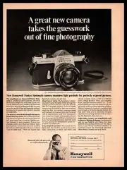 1967 Honeywell Pentax Spotmatic 35mm Single Lens Reflex Camera Denver Print Ad