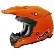 Afx FX-19R Solid Helmet (X-Large, Matte Orange)